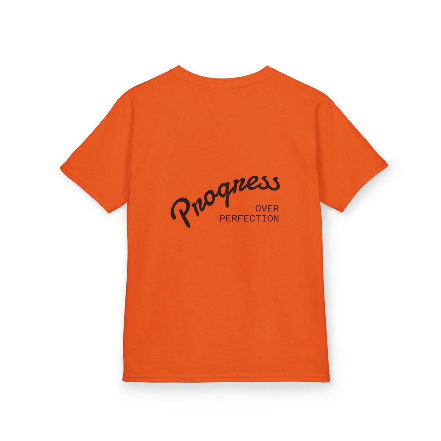 Kids Tee — ‘Progress Over Perfection’ Lotus Graphic