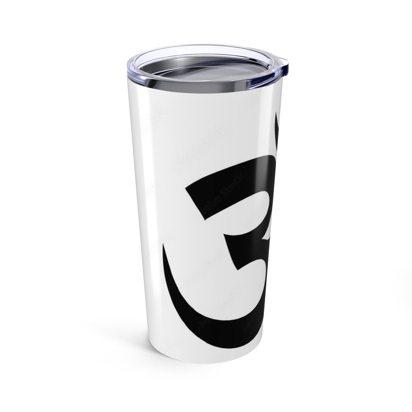 Om Symbol Stainless Steel Tumbler, 20oz Yoga Travel Mug, Meditation Drinkware, Zen Gift, Spiritual Beverage Container