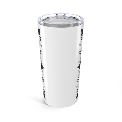 Elegant Floral Tumbler 20oz | Perfect for Coffee Lovers, Travel Mugs, Gift for Her, Floral Design, Reusable Drinkware