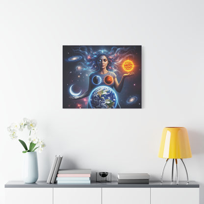 Cosmic Canvas Print - Celestial Art for Space Lovers, Home Decor, Wall Art, Gift for Astronomers, Universe Wall Hanging