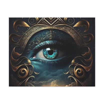 Mystical Eye Canvas Wall Art, Boho Decor, Home Wall Art, Unique Gift, Modern Artwork, Eye Design