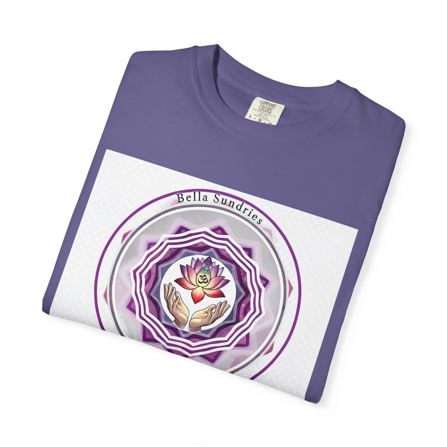 Spiritual Mandala T-Shirt, Unisex Garment-Dyed Tee for Meditation, Yoga, Mindfulness, Gift for Him/Her, Boho Chic Wear