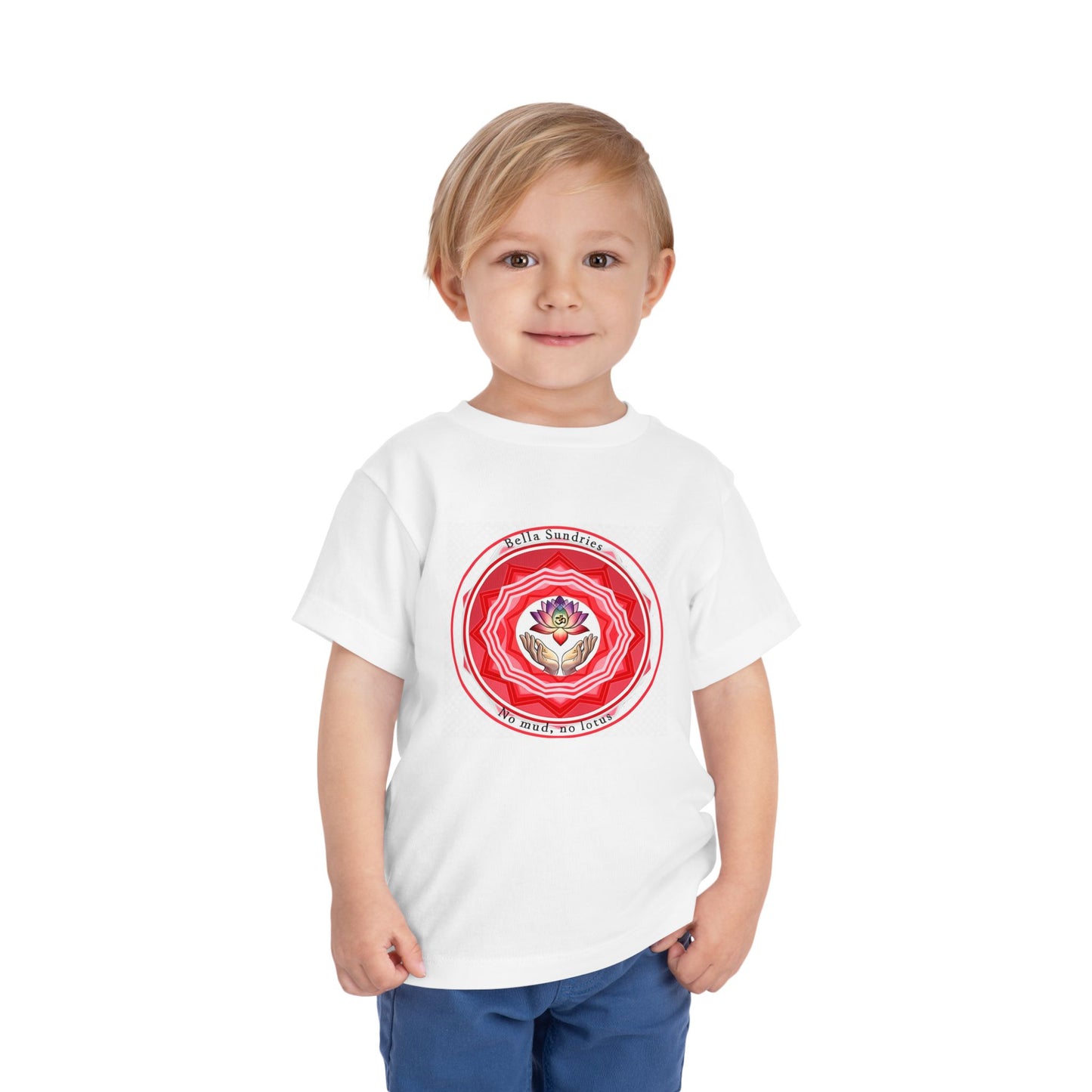 Lotus Flower Toddler Tee | Cute Short Sleeve Shirt, Kids Gift, Flower Graphic Tee, Baby Shower Gift, Summer Playtime Top
