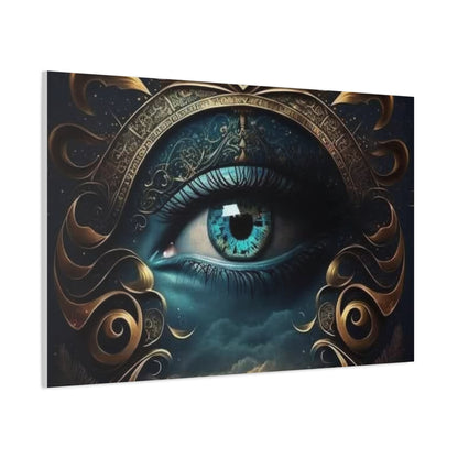 Mystical Eye Canvas Wall Art, Boho Decor, Home Wall Art, Unique Gift, Modern Artwork, Eye Design