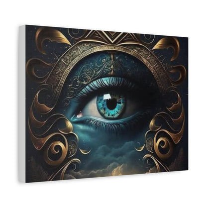 Mystical Eye Canvas Wall Art, Boho Decor, Home Wall Art, Unique Gift, Modern Artwork, Eye Design