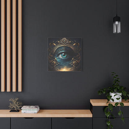 Mystical Eye Canvas Wall Art, Boho Decor, Home Wall Art, Unique Gift, Modern Artwork, Eye Design