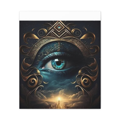 Mystical Eye Canvas Wall Art, Boho Decor, Home Wall Art, Unique Gift, Modern Artwork, Eye Design