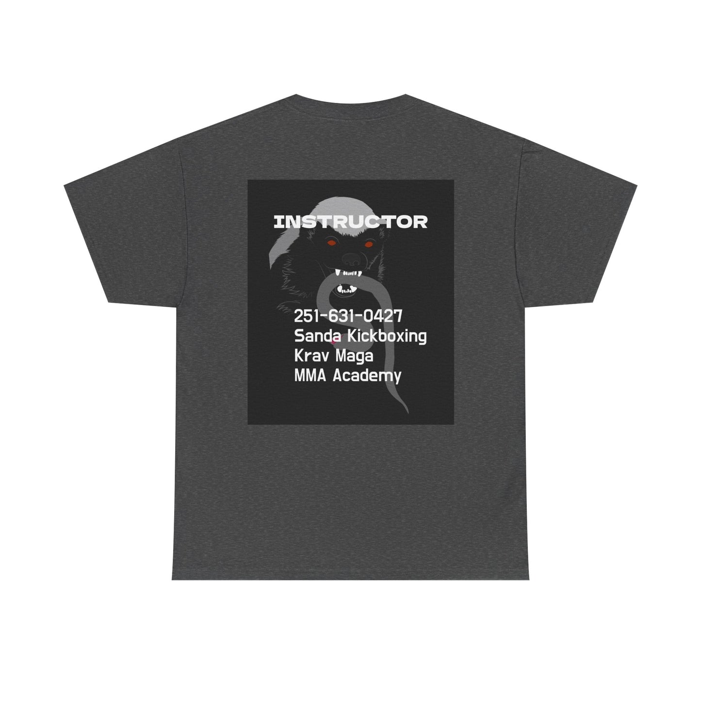 Unisex Heavy Cotton Tee  instructor for Martial Arts, Kickboxing Training Shirt, Integrity Academy Gear, Athletic Apparel, MMA T-shirt, Fight Club [...]