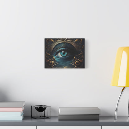 Mystical Eye Canvas Wall Art, Boho Decor, Home Wall Art, Unique Gift, Modern Artwork, Eye Design