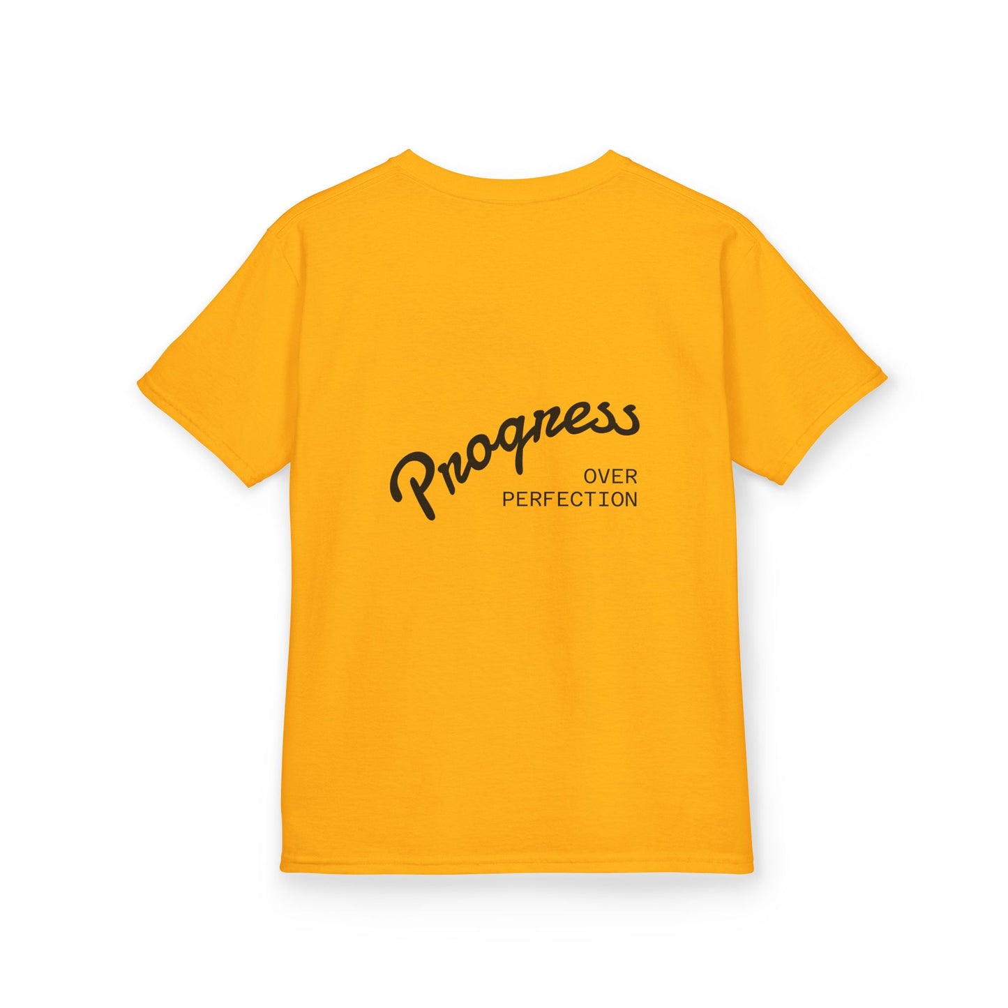 Kids Tee — ‘Progress Over Perfection’ Lotus Graphic