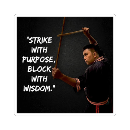 Inspiring Kiss-Cut Stickers - Motivation, Martial Arts, Self-Discipline, Laptop Decals, Gift Ideas