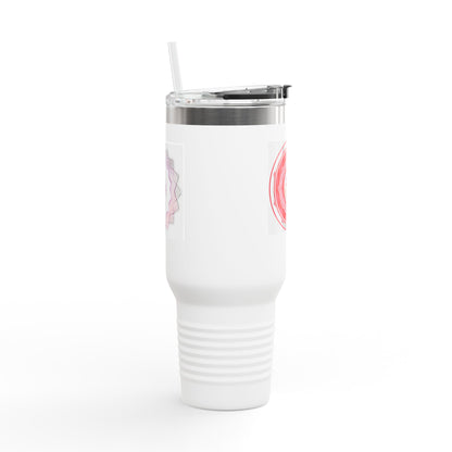 Stylish Insulated Travel Mug, 40oz | Perfect for Coffee Lovers, Outdoor Adventures, Gifts for Holidays, Floral Design