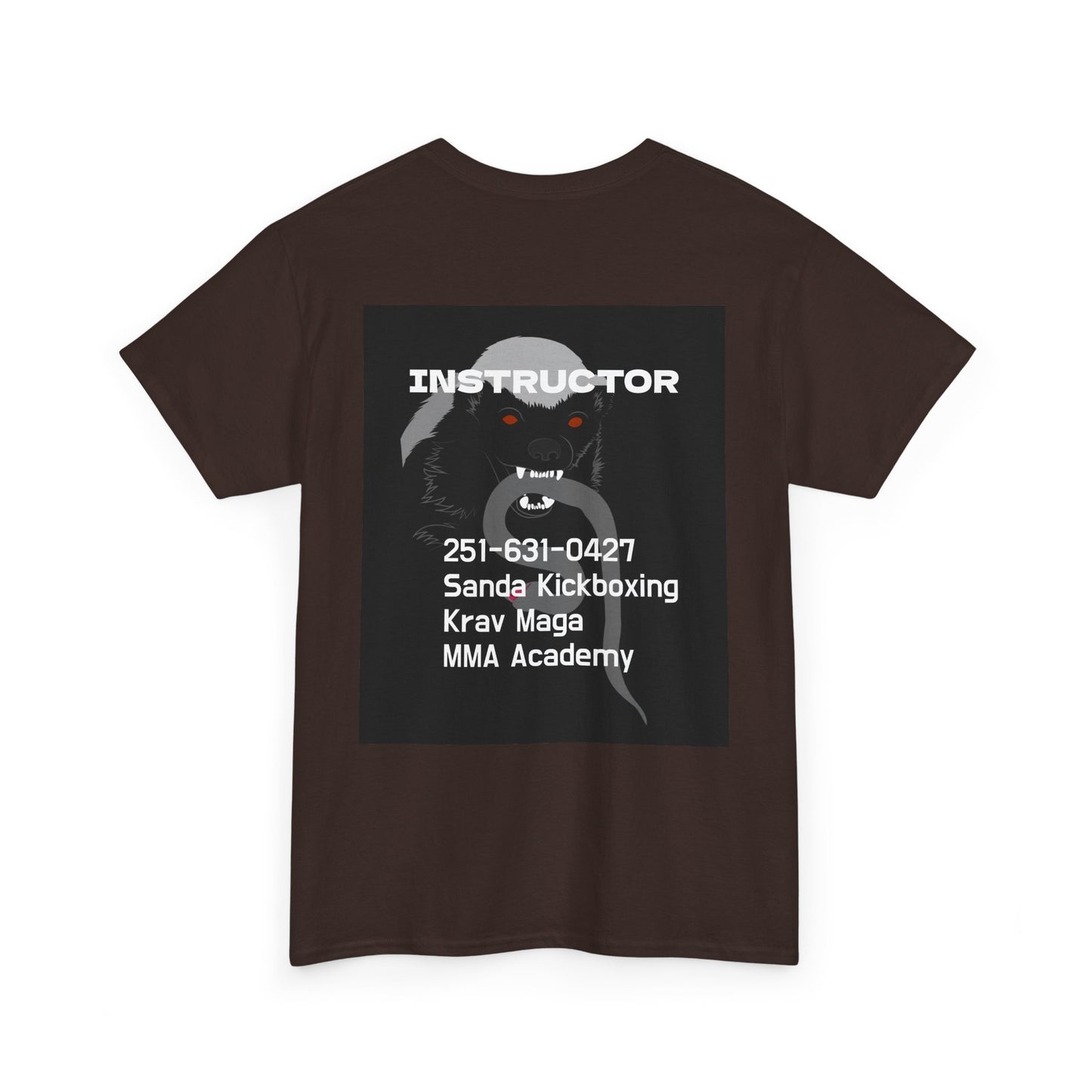 Unisex Heavy Cotton Tee  instructor for Martial Arts, Kickboxing Training Shirt, Integrity Academy Gear, Athletic Apparel, MMA T-shirt, Fight Club [...]