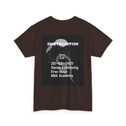 Unisex Heavy Cotton Tee  instructor for Martial Arts, Kickboxing Training Shirt, Integrity Academy Gear, Athletic Apparel, MMA T-shirt, Fight Club [...]