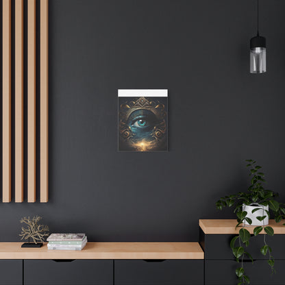 Mystical Eye Canvas Wall Art, Boho Decor, Home Wall Art, Unique Gift, Modern Artwork, Eye Design