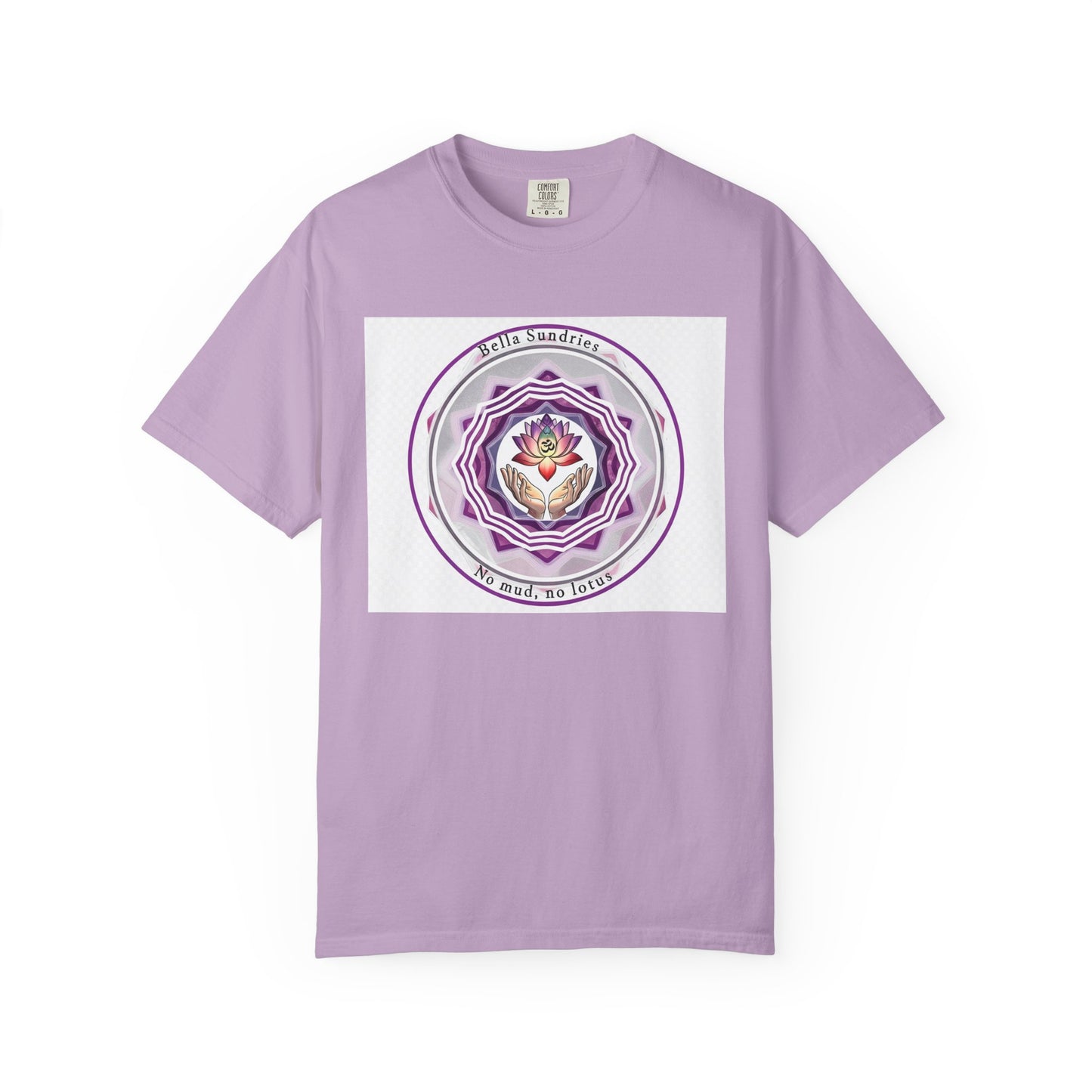 Spiritual Mandala T-Shirt, Unisex Garment-Dyed Tee for Meditation, Yoga, Mindfulness, Gift for Him/Her, Boho Chic Wear