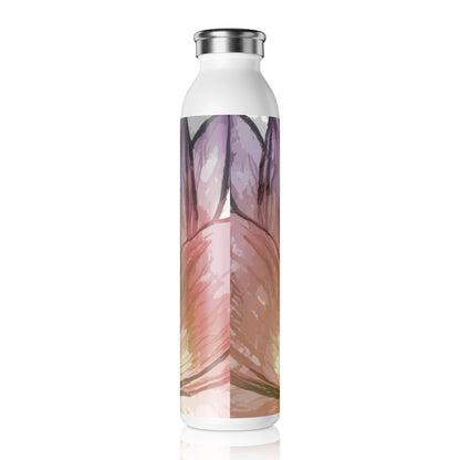 Stylish Floral Slim Water Bottle - Eco-Friendly Drinkware for Yoga, Fitness, Travel, Gifts, Home Décor