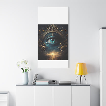 Mystical Eye Canvas Wall Art, Boho Decor, Home Wall Art, Unique Gift, Modern Artwork, Eye Design