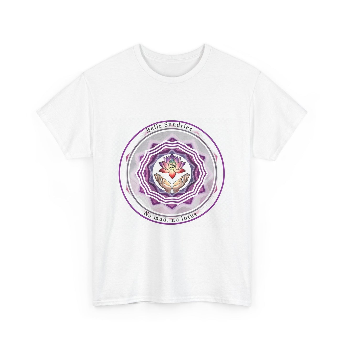 Spiritual Affirmation Tee, Unisex Heavy Cotton Shirt, Mandala Art Tee, Gift for Yogis, Meditation Tee, Mindfulness Apparel