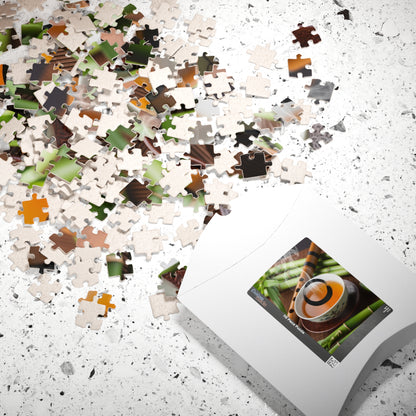Tea-Themed Puzzle for Relaxation and Mindfulness, Perfect Gift for Tea Lovers, Family Fun, Game Night, Rainy Day Activity