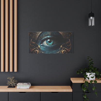 Mystical Eye Canvas Wall Art, Boho Decor, Home Wall Art, Unique Gift, Modern Artwork, Eye Design