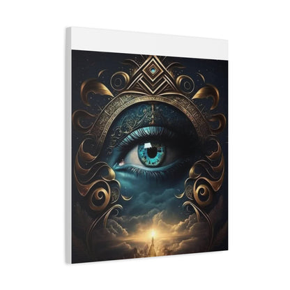 Mystical Eye Canvas Wall Art, Boho Decor, Home Wall Art, Unique Gift, Modern Artwork, Eye Design