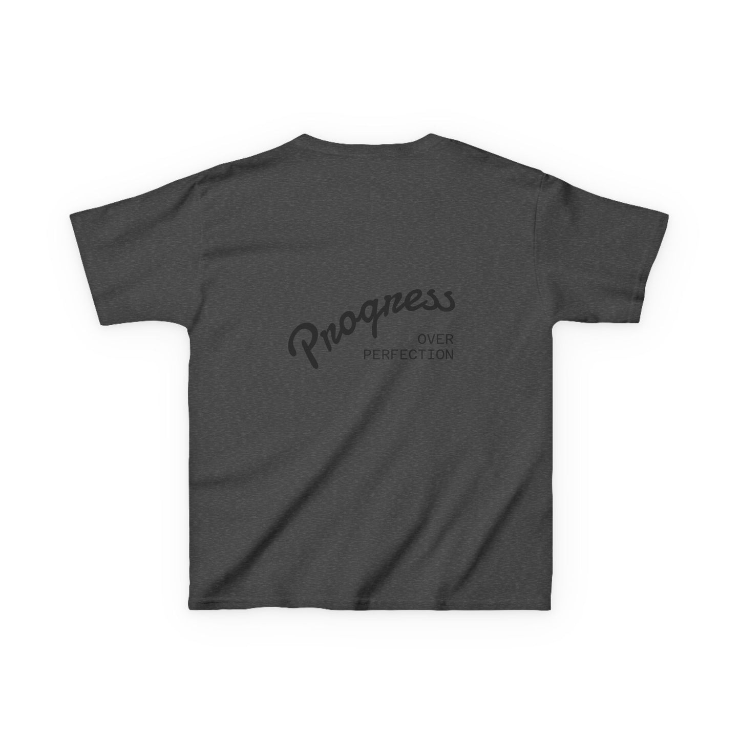 Kids Tee — ‘Progress Over Perfection’ Lotus Graphic