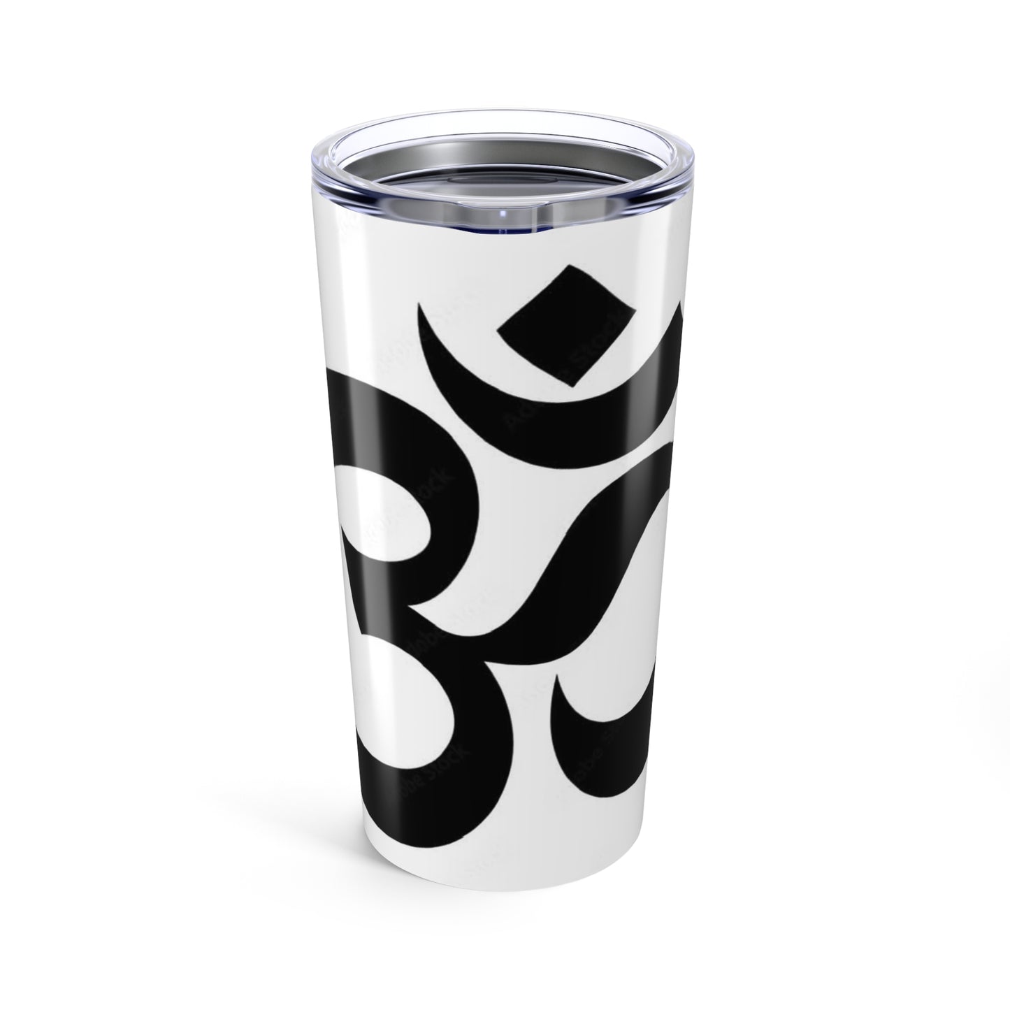 Om Symbol Stainless Steel Tumbler, 20oz Yoga Travel Mug, Meditation Drinkware, Zen Gift, Spiritual Beverage Container