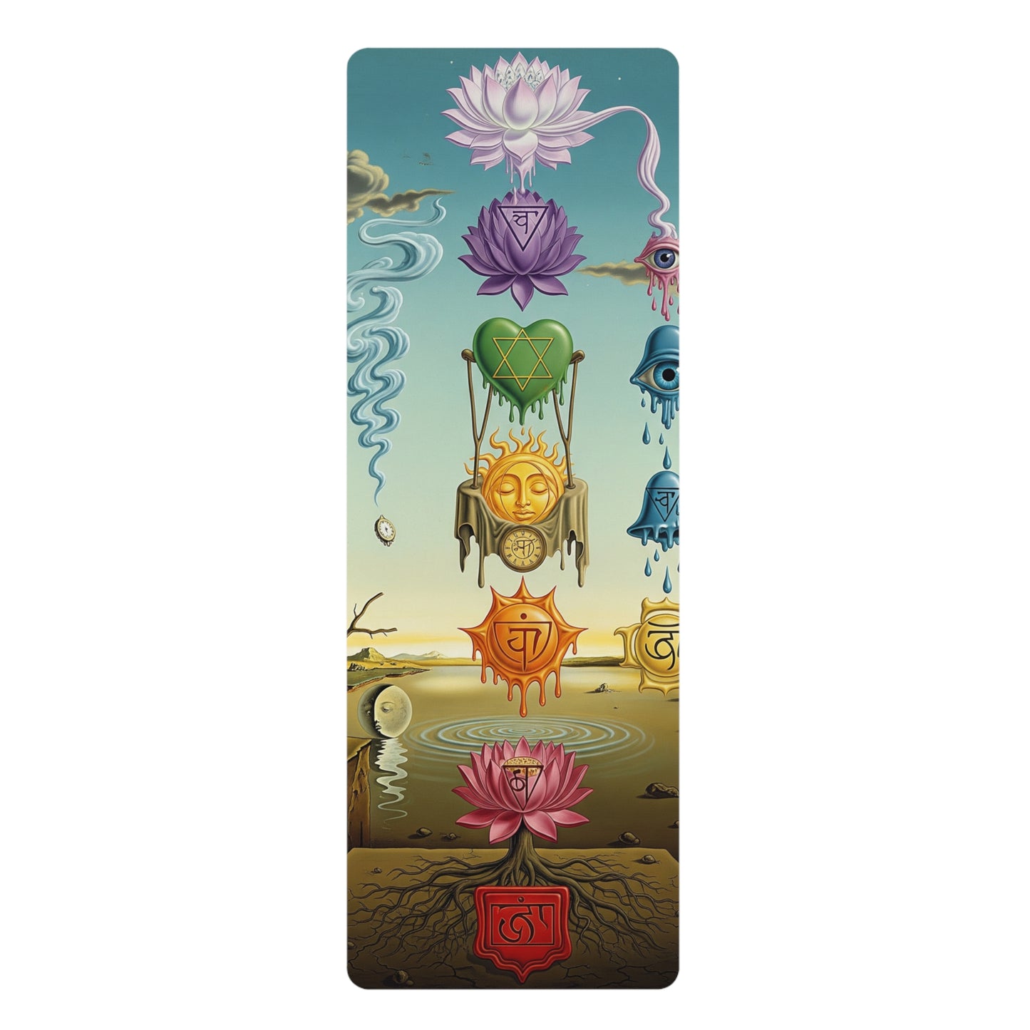 Yoga Mat - Abstract Chakra Design by Tonya Mannsur