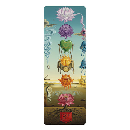 Yoga Mat - Abstract Chakra Design by Tonya Mannsur