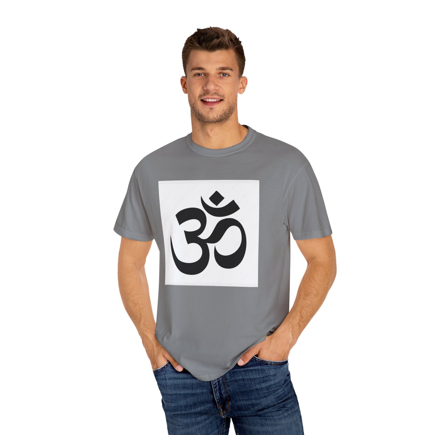 Spiritual Mandala T-Shirt, Unisex Garment-Dyed Tee for Meditation, Yoga, Mindfulness, Gift for Him/Her, Boho Chic Wear