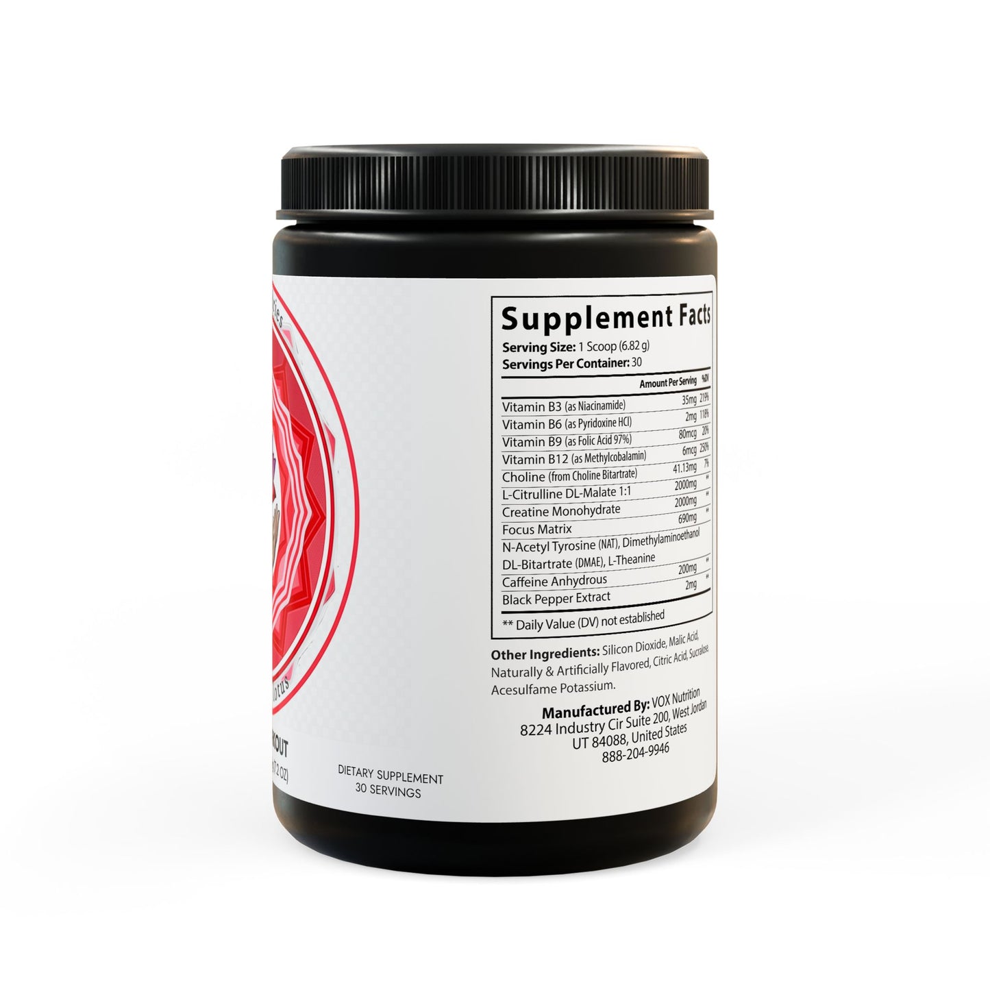 Pre-Workout Supplement, Fruit Punch (204g, 7.1oz)