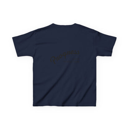 Kids Tee — ‘Progress Over Perfection’ Lotus Graphic