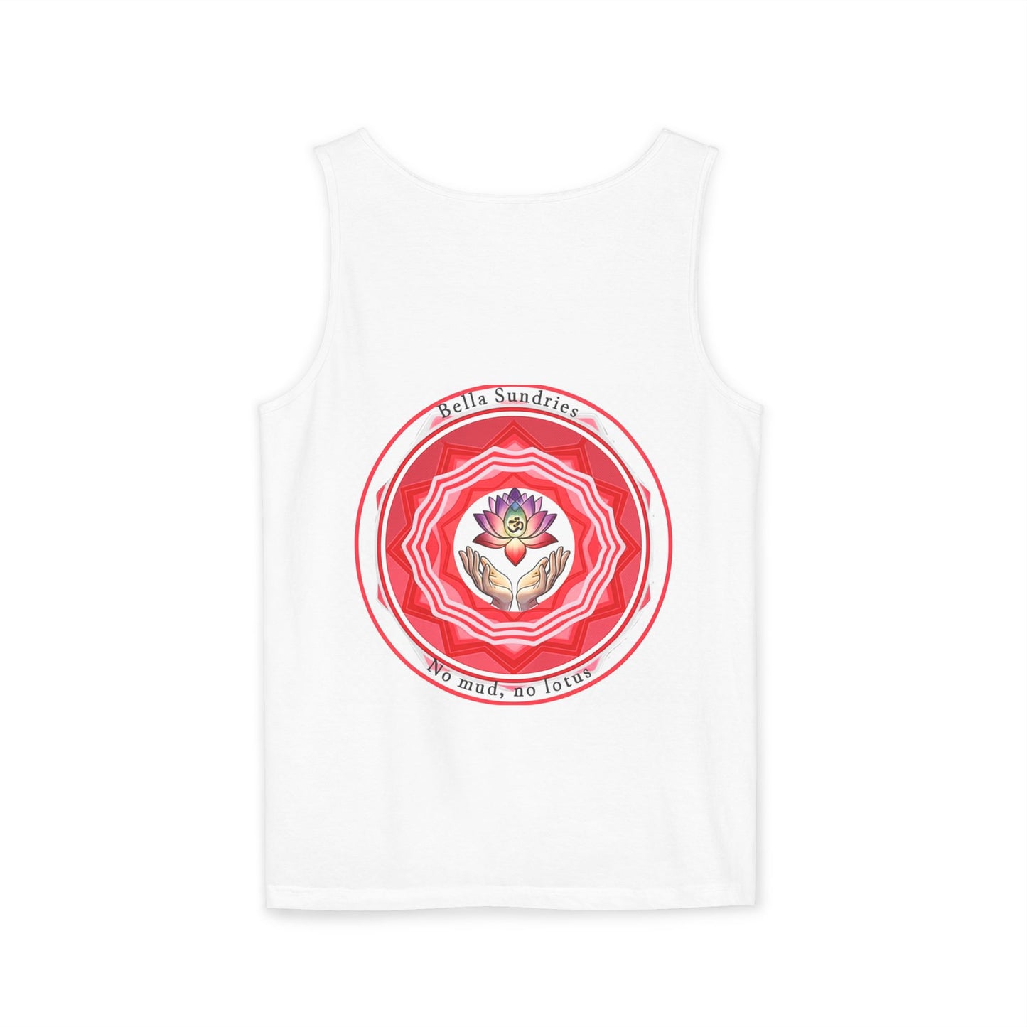 Yoga Spiritual Tank Top, Om Symbol Shirt, Lotus Flower Tee, Meditation Apparel, Gift for Yogis, Unisex Activewear