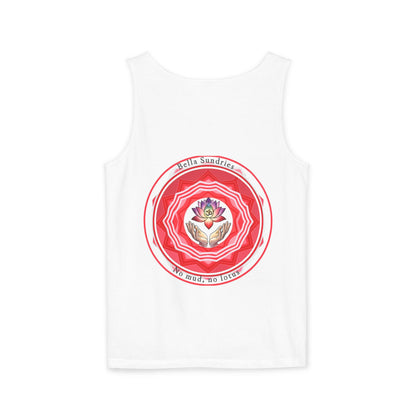 Yoga Spiritual Tank Top, Om Symbol Shirt, Lotus Flower Tee, Meditation Apparel, Gift for Yogis, Unisex Activewear
