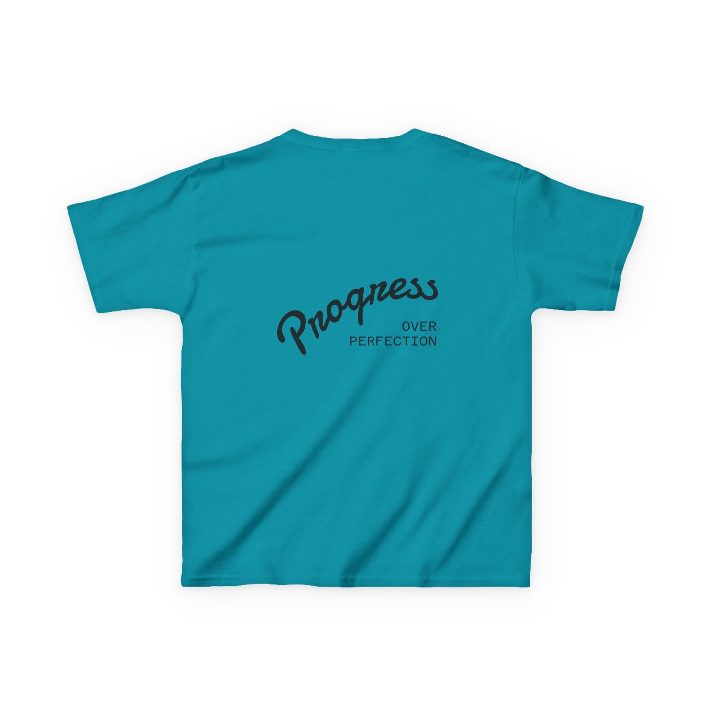 Kids Tee — ‘Progress Over Perfection’ Lotus Graphic