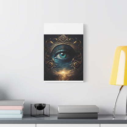 Mystical Eye Canvas Wall Art, Boho Decor, Home Wall Art, Unique Gift, Modern Artwork, Eye Design