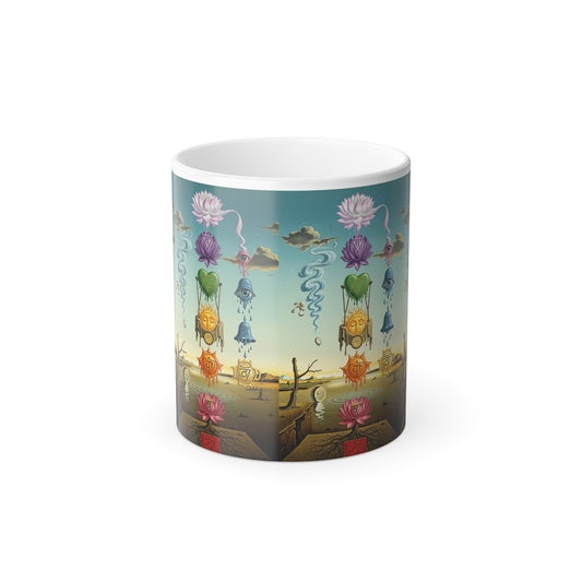 Color-Changing Art Mug, Whimsical Gift for Tea Lovers, Unique Home Decor, Perfect for Birthdays, Relaxing Coffee Moments