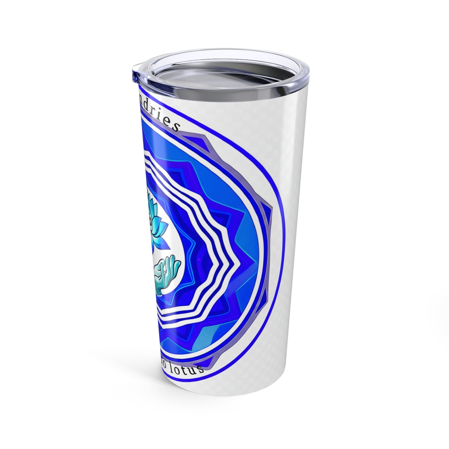 Spirituality and Wellness Tumbler - Lotus Design - Motivational Gift for Yoga Lovers