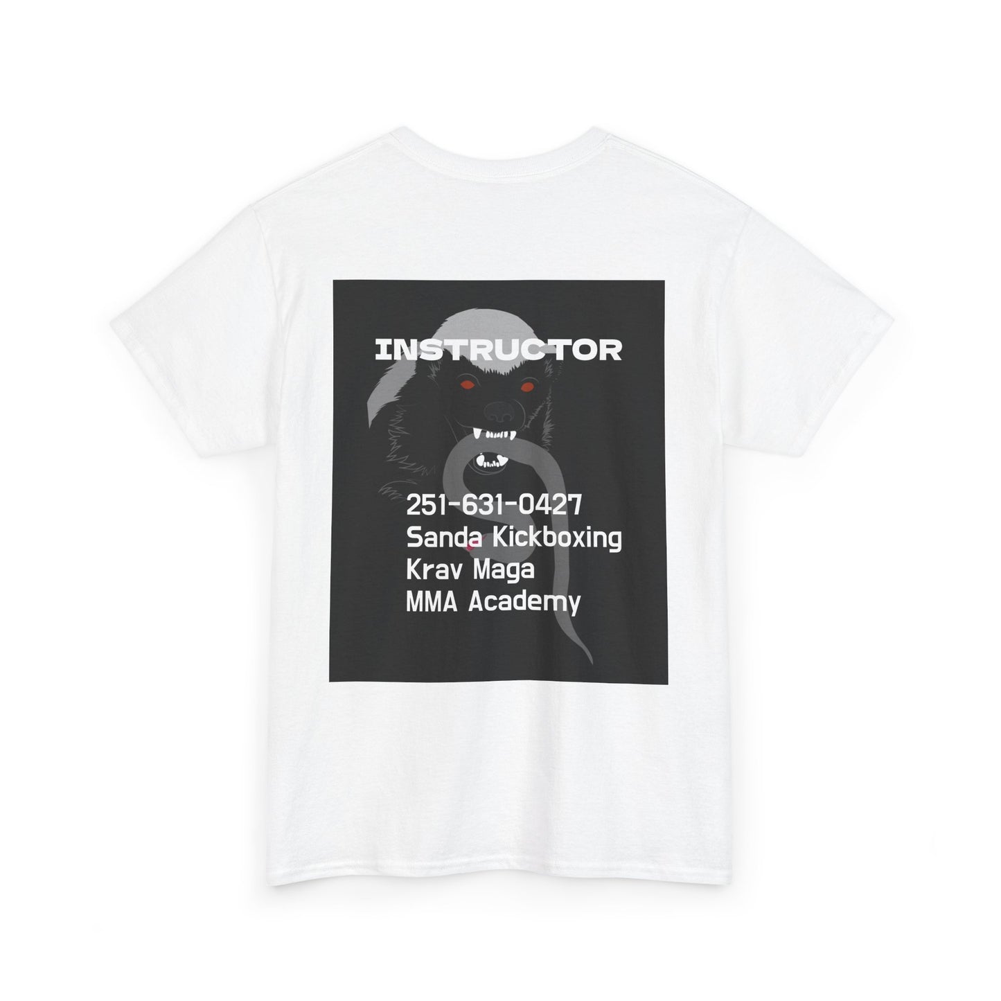 Unisex Heavy Cotton Tee  instructor for Martial Arts, Kickboxing Training Shirt, Integrity Academy Gear, Athletic Apparel, MMA T-shirt, Fight Club [...]