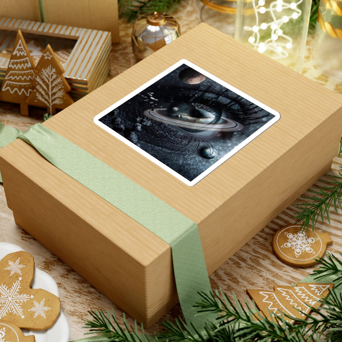 Mystical Space Eye Stickers - Cosmic Decor, Laptop Accessories, Gift for Stargazers, Aesthetic Wall Art, Unique Stationery