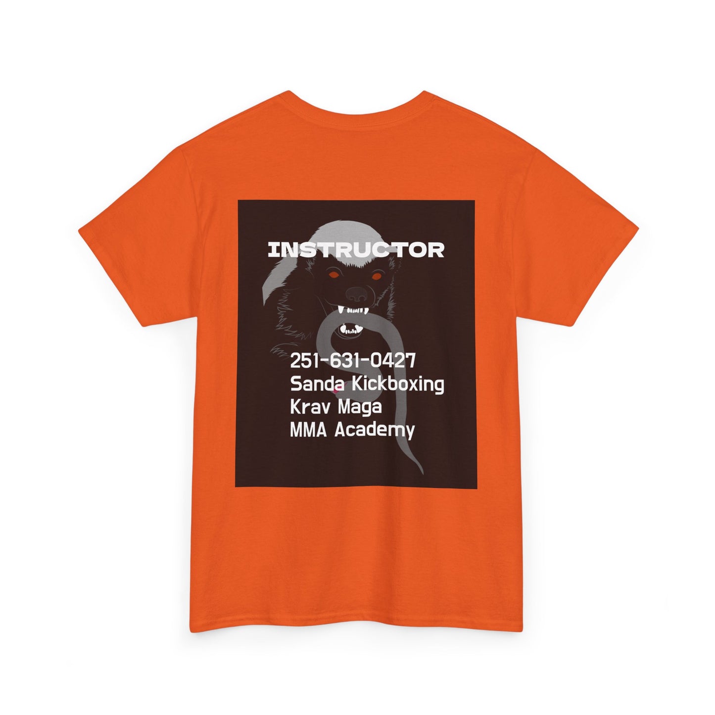 Unisex Heavy Cotton Tee  instructor for Martial Arts, Kickboxing Training Shirt, Integrity Academy Gear, Athletic Apparel, MMA T-shirt, Fight Club [...]