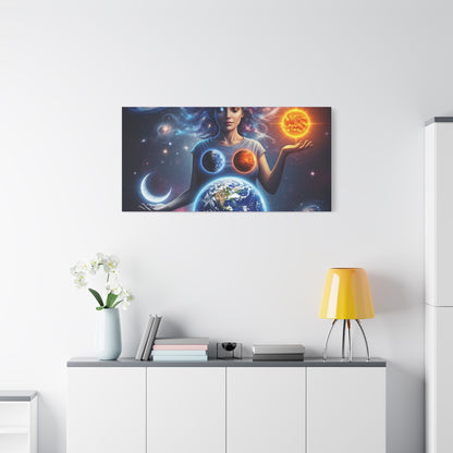 Cosmic Canvas Print - Celestial Art for Space Lovers, Home Decor, Wall Art, Gift for Astronomers, Universe Wall Hanging