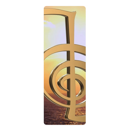 Golden Harmony Yoga Mat - Eco-Friendly, Non-Slip, Perfect for Home Practice, Gift for Yogis, Meditation Essentials