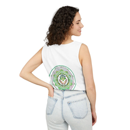 Yoga Spiritual Tank Top, Om Symbol Shirt, Lotus Flower Tee, Meditation Apparel, Gift for Yogis, Unisex Activewear