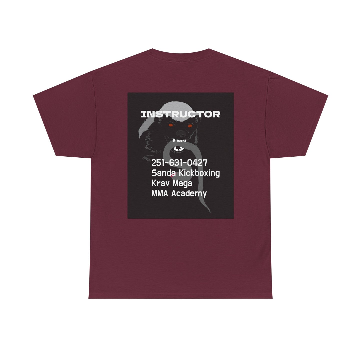Unisex Heavy Cotton Tee  instructor for Martial Arts, Kickboxing Training Shirt, Integrity Academy Gear, Athletic Apparel, MMA T-shirt, Fight Club [...]