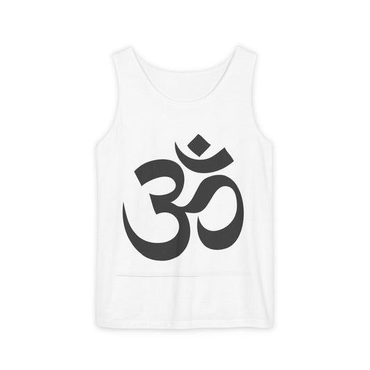 Yoga Spiritual Tank Top, Om Symbol Shirt, Lotus Flower Tee, Meditation Apparel, Gift for Yogis, Unisex Activewear