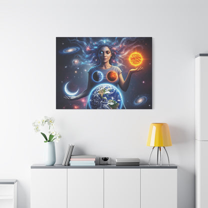 Cosmic Canvas Print - Celestial Art for Space Lovers, Home Decor, Wall Art, Gift for Astronomers, Universe Wall Hanging