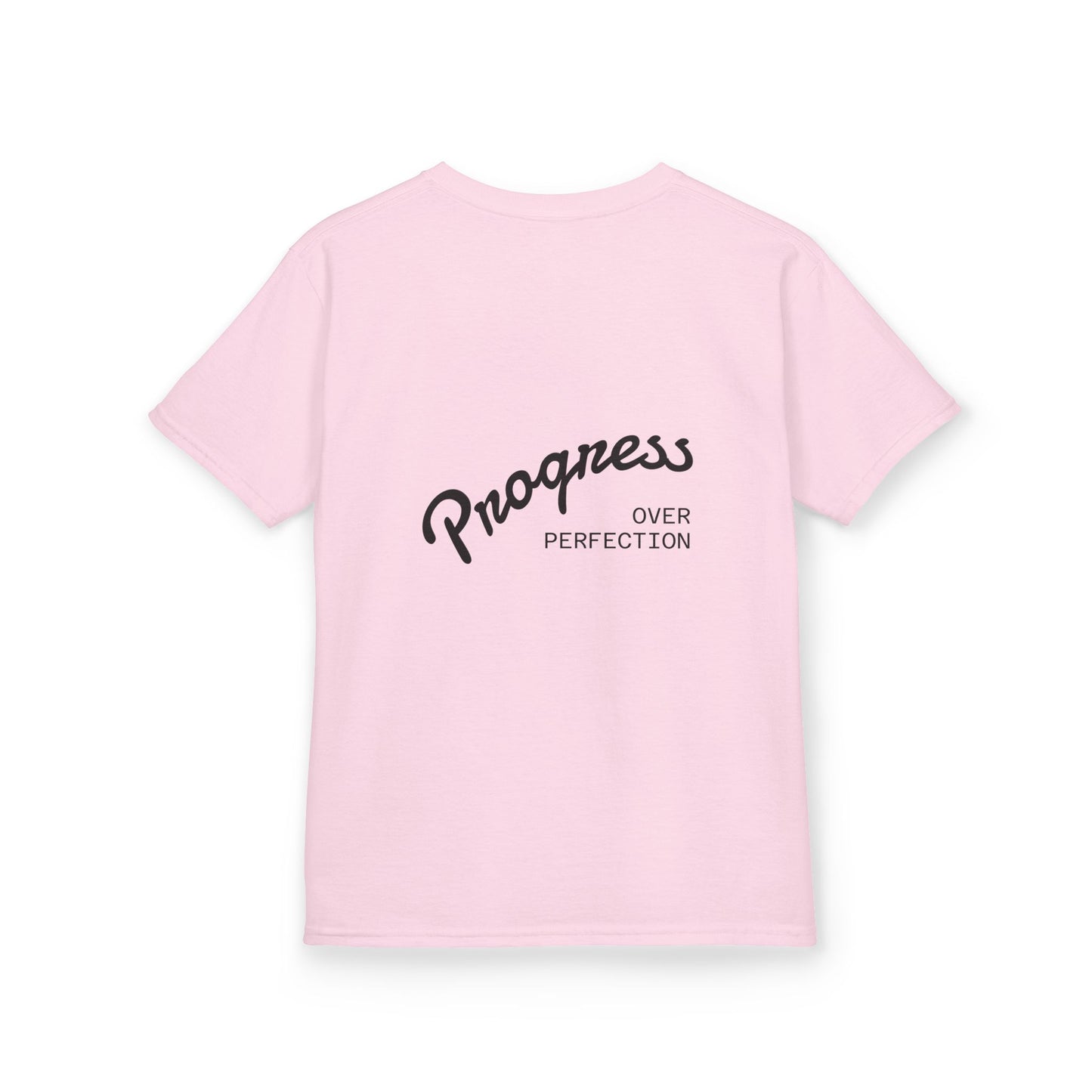 Kids Tee — ‘Progress Over Perfection’ Lotus Graphic