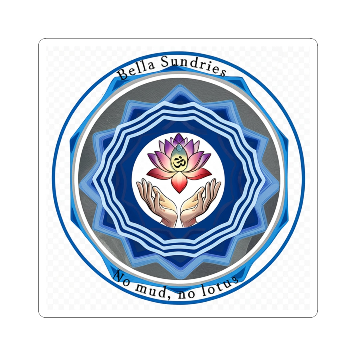 Lotus Hands Kiss-Cut Stickers | Motivation Décor, Wellness Gifts, Spiritual Decor, Yoga Accessories, Positive Vibes